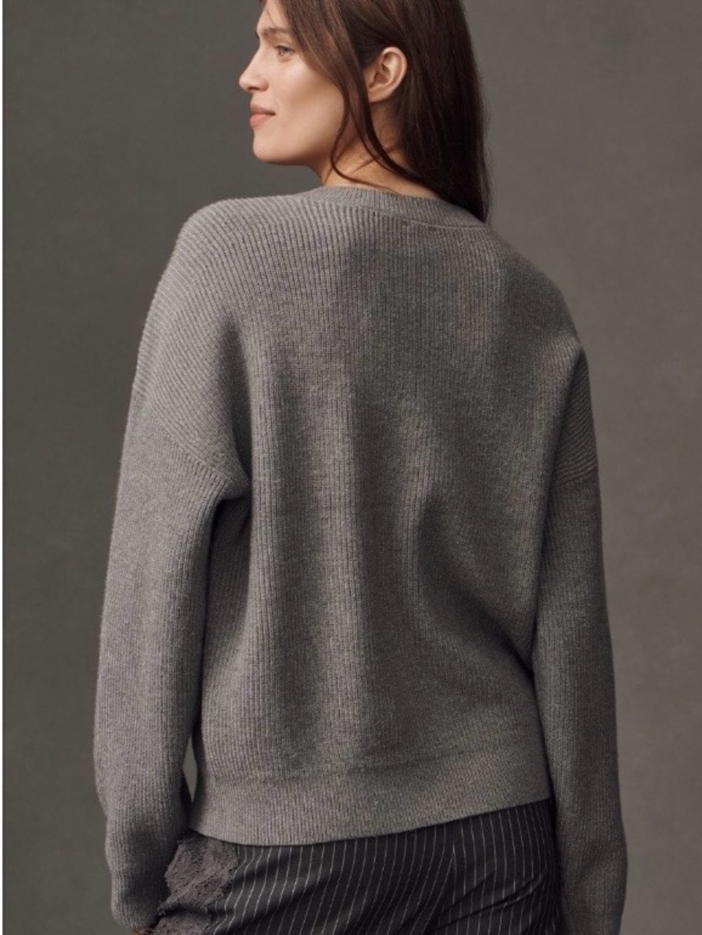 Anthropologie Maeve Graphic Ribbed-Hem Sweater Large NWT - Picture 2 of 10